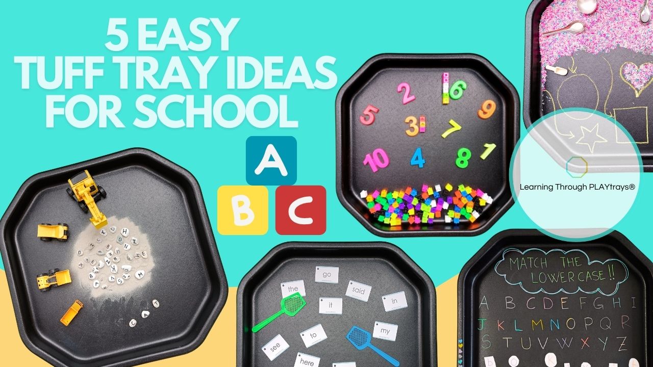 5 Tuff Tray Activities for Preschool - Shapes, Numbers & ABCs ...