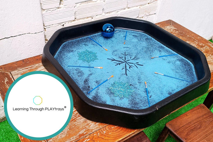 Winter Tuff tray with salt 