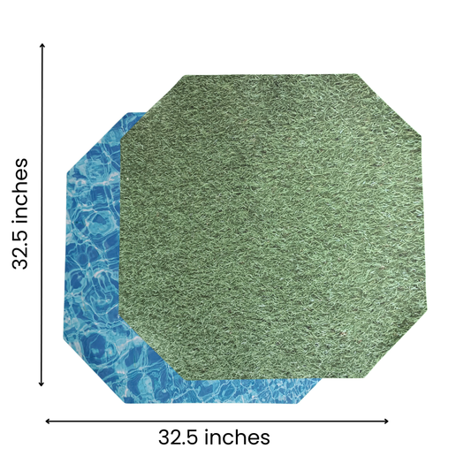 Tuff tray inserts  Large Water & Grass PLAYtray Mat for sensory play with double-sided design: grass and water patterns; fits 32.5-inch PLAYtrays.