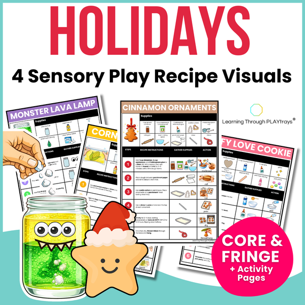 Holiday Visual Sensory Play Recipes