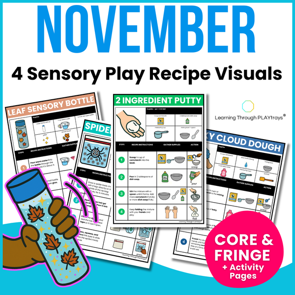 November Visual Sensory Play Recipes