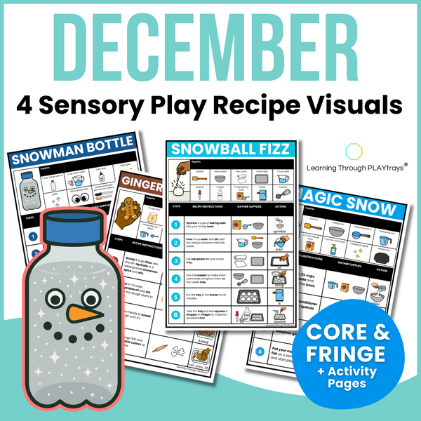 December Visual Sensory Play Recipes