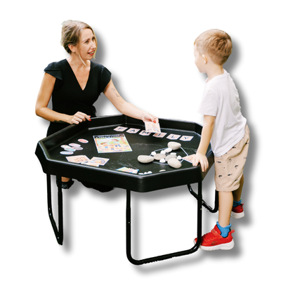 Large Black TUFF TRAY Bundle with Stand, Sensory Play Table for Kids