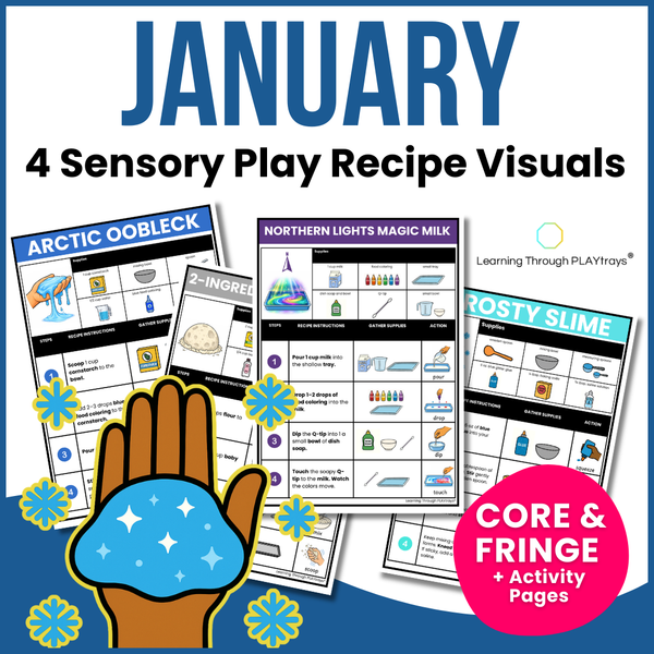 January Visual Sensory Play Recipes