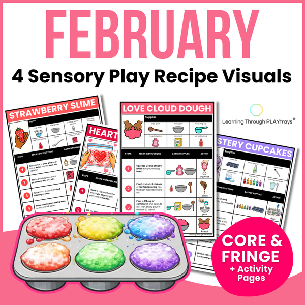 February Visual Sensory Play Recipes