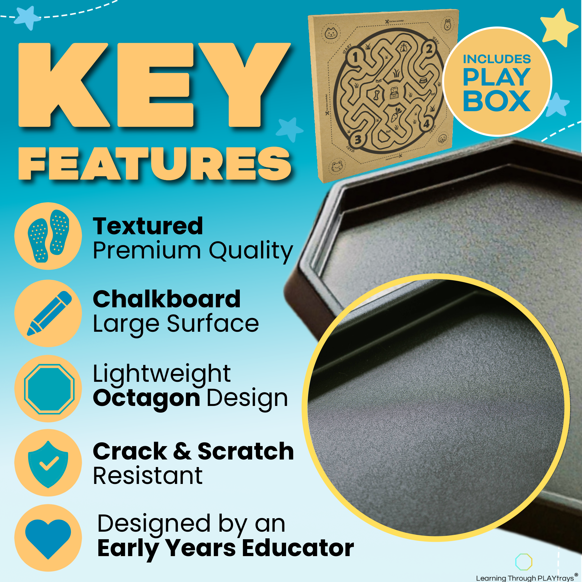 Tuff Tray   PLAYtray (Large Black)