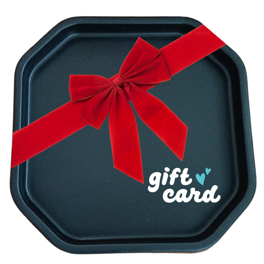 Digital Sensory Play gift card with red ribbon by Learning Through PLAYtrays®.