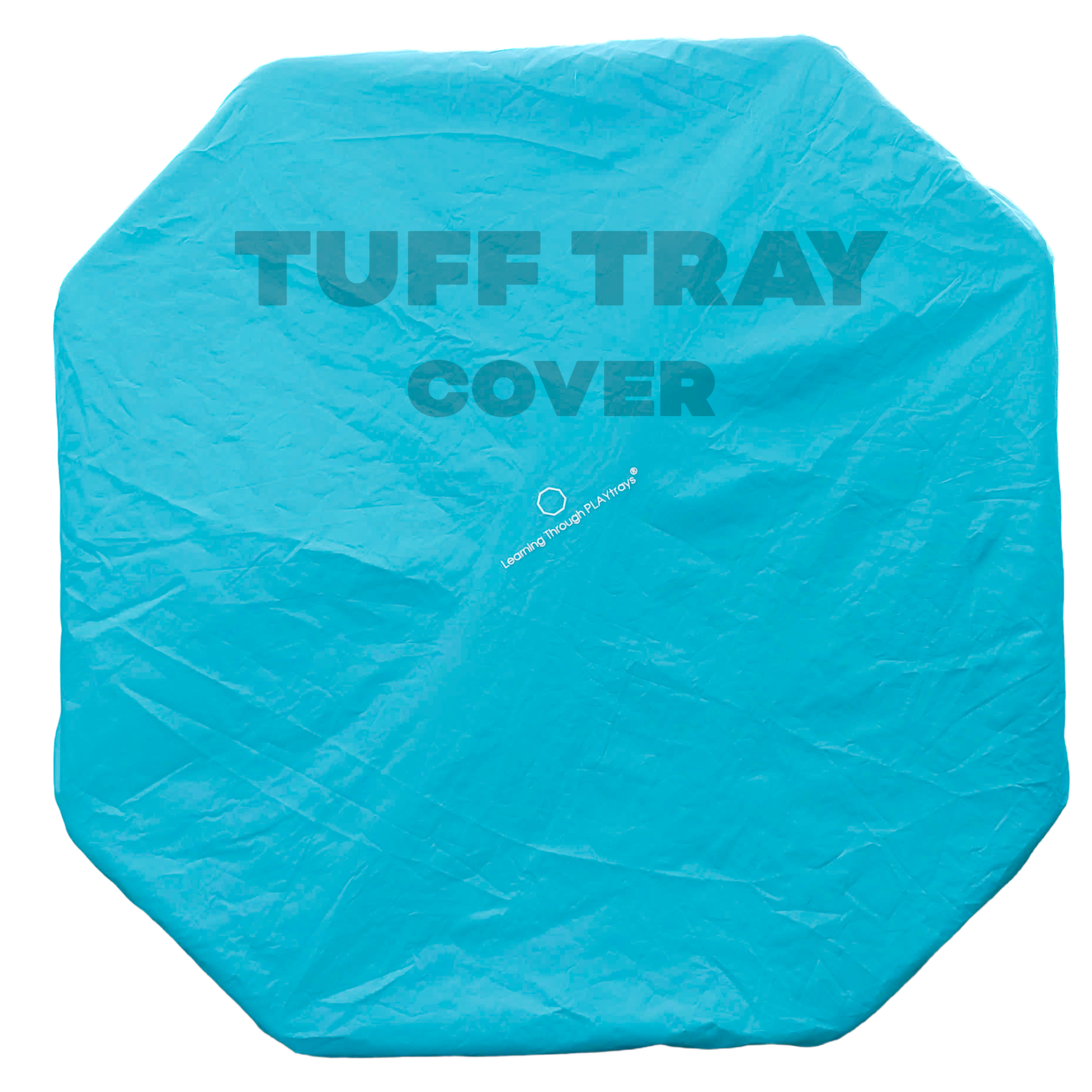 Blue Tuff Tray cover with 'Tuff Tray Cover' 