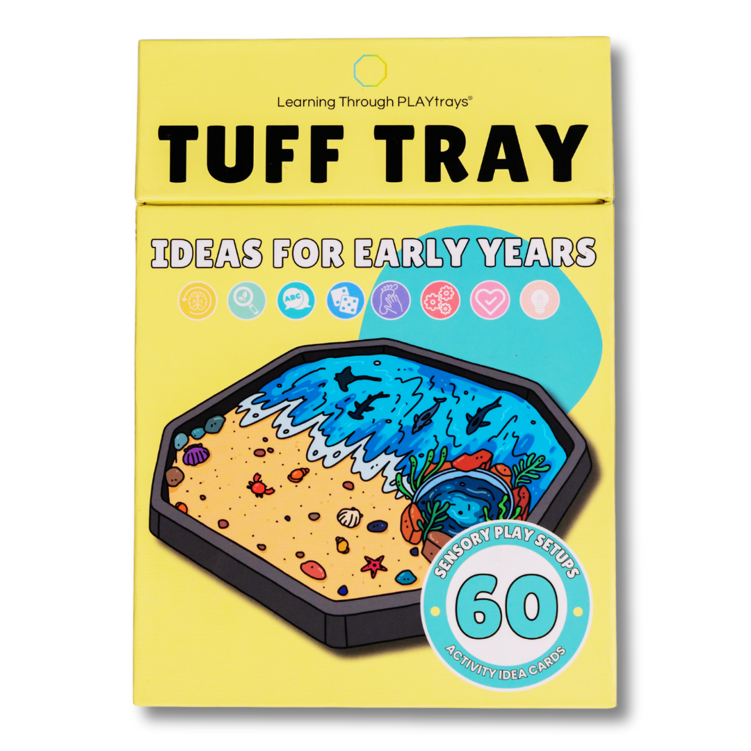 Tuff Tray educational product packaging for sensory play and early years learning. 