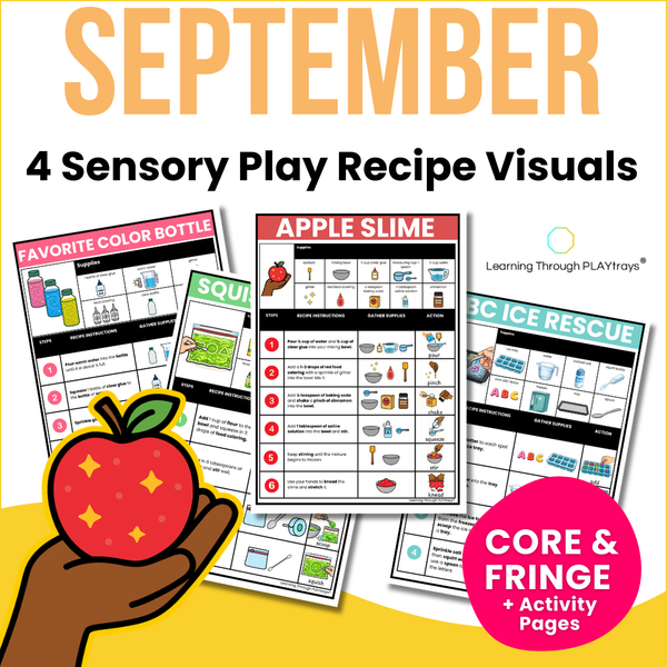 September Visual Sensory Play Recipes